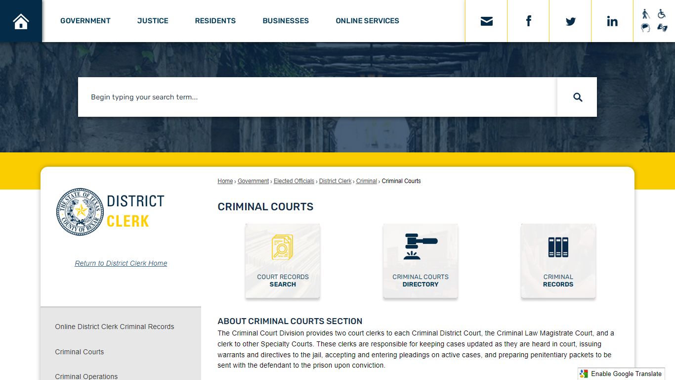 Criminal Courts | Bexar County, TX - Official Website